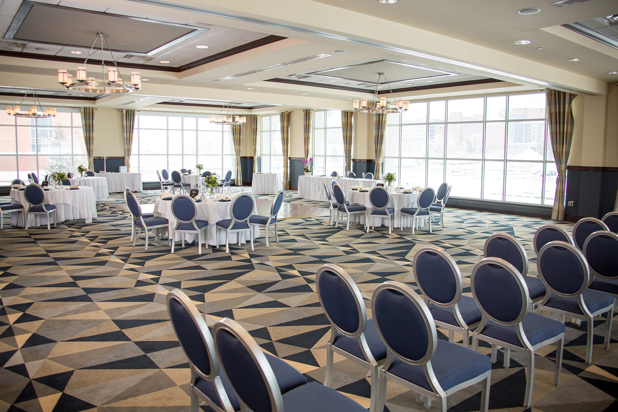 wedding and reception set up at Sheraton Bayfront Hotel